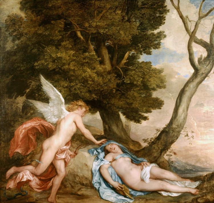 Dyck, Anthony van Cupid and Psyche (mk25) china oil painting image